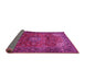 Sideview of Persian Pink Traditional Rug, tr854pnk