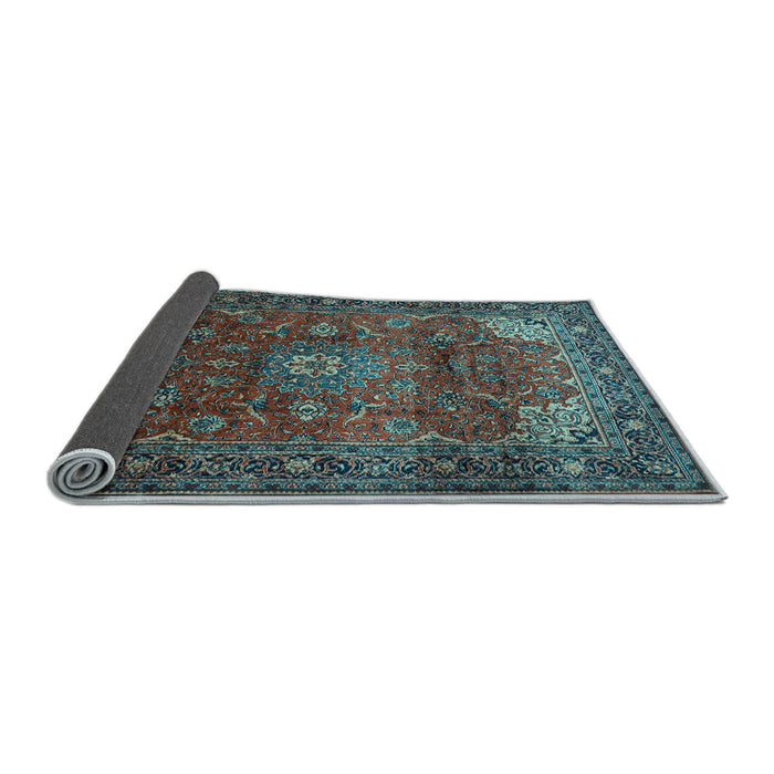 Sideview of Persian Light Blue Traditional Rug, tr854lblu