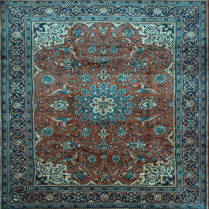 Square Persian Light Blue Traditional Rug, tr854lblu