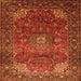 Serging Thickness of Persian Orange Traditional Rug, tr854org