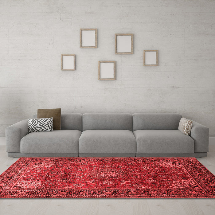 Traditional Red Washable Rugs