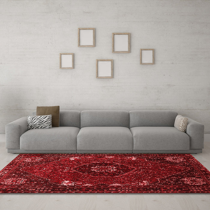 Traditional Red Washable Rugs
