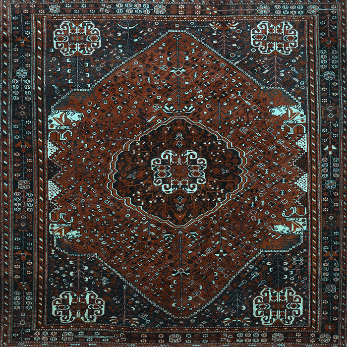 Square Persian Light Blue Traditional Rug, tr855lblu