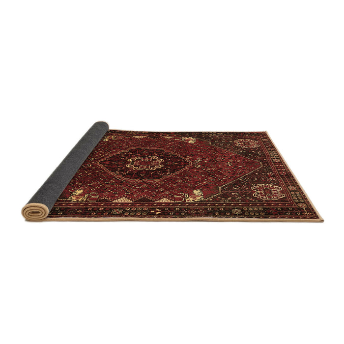 Sideview of Persian Brown Traditional Rug, tr855brn