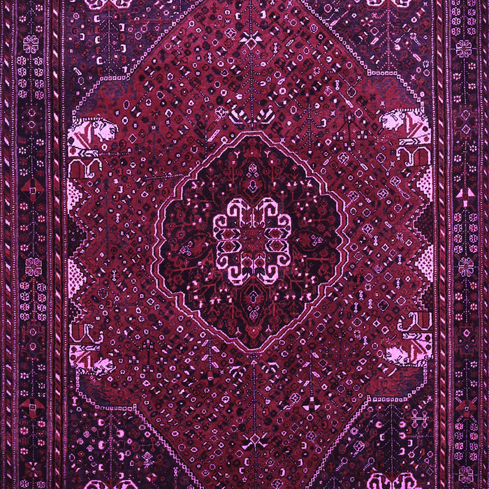 Machine Washable Persian Purple Traditional Area Rugs, wshtr855pur
