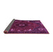 Sideview of Persian Purple Traditional Rug, tr855pur