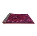 Sideview of Persian Pink Traditional Rug, tr855pnk