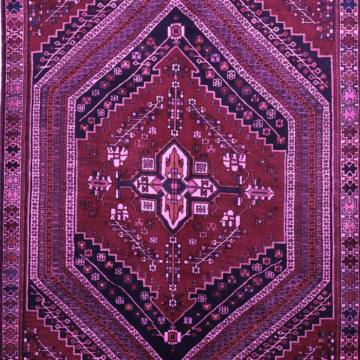 Machine Washable Persian Purple Traditional Area Rugs, wshtr856pur