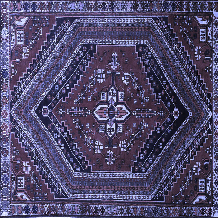 Square Persian Blue Traditional Rug, tr856blu