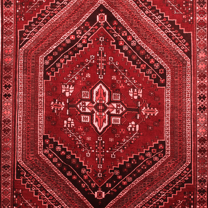 Machine Washable Persian Red Traditional Rug, wshtr856red