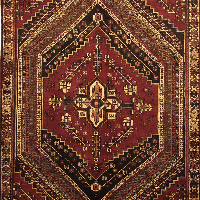 Machine Washable Persian Brown Traditional Rug, wshtr856brn