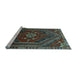 Sideview of Machine Washable Persian Light Blue Traditional Rug, wshtr856lblu