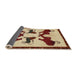 Sideview of Traditional Red Animal Rug, tr857