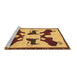 Sideview of Machine Washable Animal Brown Traditional Rug, wshtr857brn