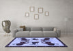 Machine Washable Animal Blue Traditional Rug in a Living Room, wshtr857blu