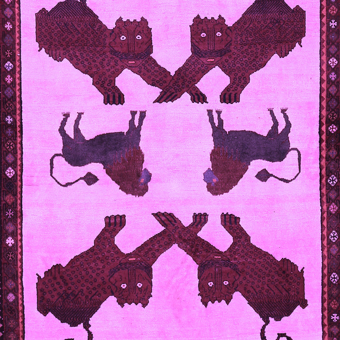 Animal Purple Traditional Rug, tr857pur