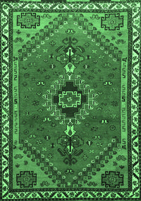Persian Emerald Green Traditional Rug, tr858emgrn