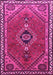 Machine Washable Persian Pink Traditional Rug, wshtr858pnk