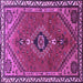 Square Persian Purple Traditional Rug, tr858pur