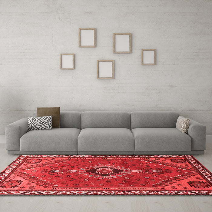 Traditional Red Washable Rugs