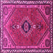 Square Persian Pink Traditional Rug, tr858pnk