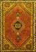 Machine Washable Persian Yellow Traditional Rug, wshtr858yw