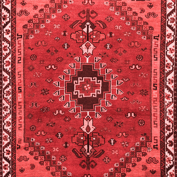 Machine Washable Persian Red Traditional Rug, wshtr858red
