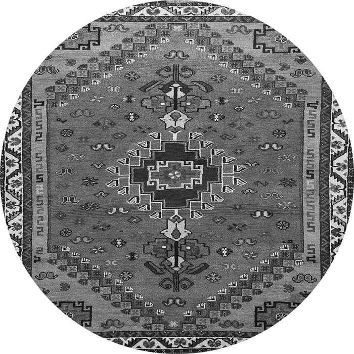 Square Persian Gray Traditional Rug, tr858gry