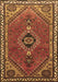 Machine Washable Persian Brown Traditional Rug, wshtr858brn