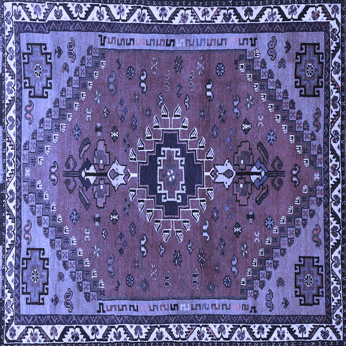 Square Persian Blue Traditional Rug, tr858blu