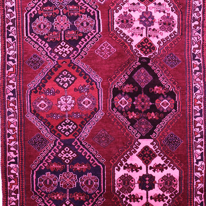 Machine Washable Persian Pink Traditional Rug, wshtr859pnk