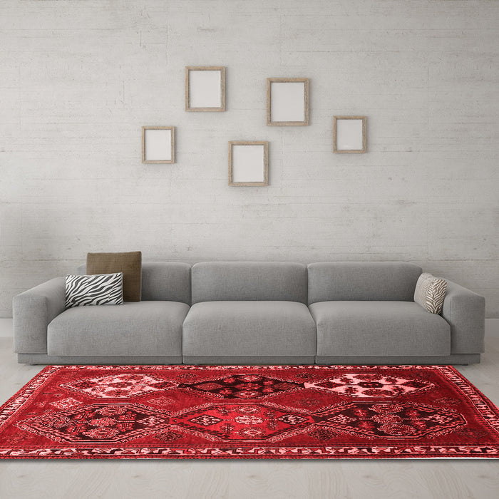 Traditional Red Washable Rugs