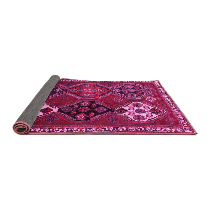 Sideview of Persian Pink Traditional Rug, tr859pnk