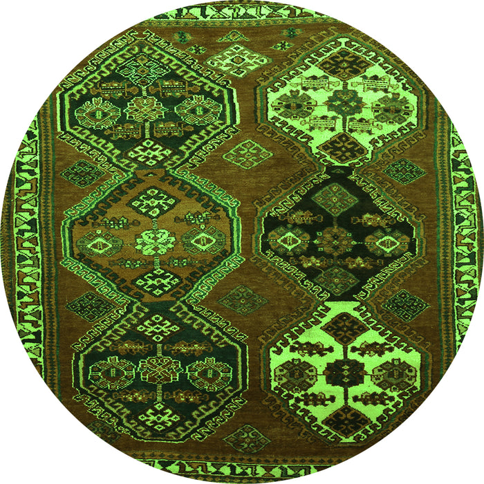 Machine Washable Persian Green Traditional Area Rugs, wshtr859grn