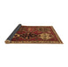 Sideview of Persian Brown Traditional Rug, tr859brn