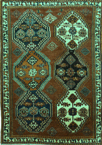 Persian Turquoise Traditional Rug, tr859turq