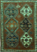 Persian Turquoise Traditional Rug, tr859turq
