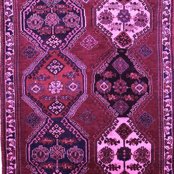 Machine Washable Persian Purple Traditional Area Rugs, wshtr859pur