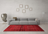 Machine Washable Persian Red Traditional Rug, wshtr85red