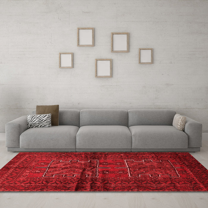 Traditional Red Washable Rugs