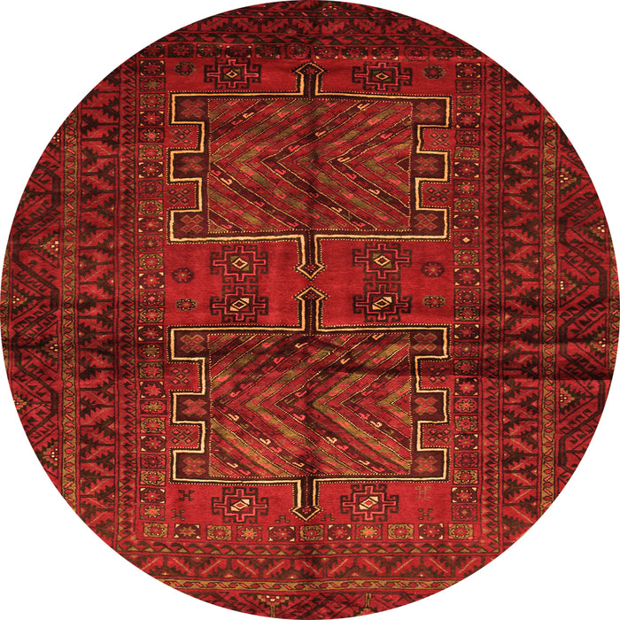 Square Persian Orange Traditional Rug, tr85org