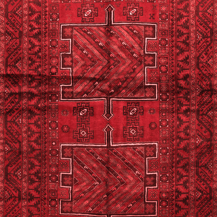Machine Washable Persian Red Traditional Rug, wshtr85red