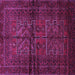 Square Persian Purple Traditional Rug, tr85pur