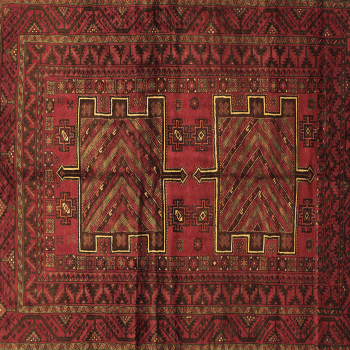 Square Persian Brown Traditional Rug, tr85brn
