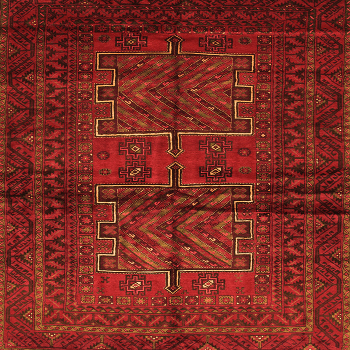 Round Machine Washable Persian Orange Traditional Area Rugs, wshtr85org