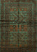 Persian Turquoise Traditional Rug, tr85turq