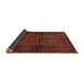Sideview of Persian Brown Traditional Rug, tr85brn