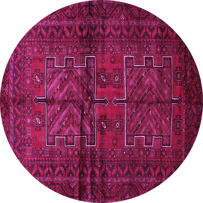 Round Persian Pink Traditional Rug, tr85pnk