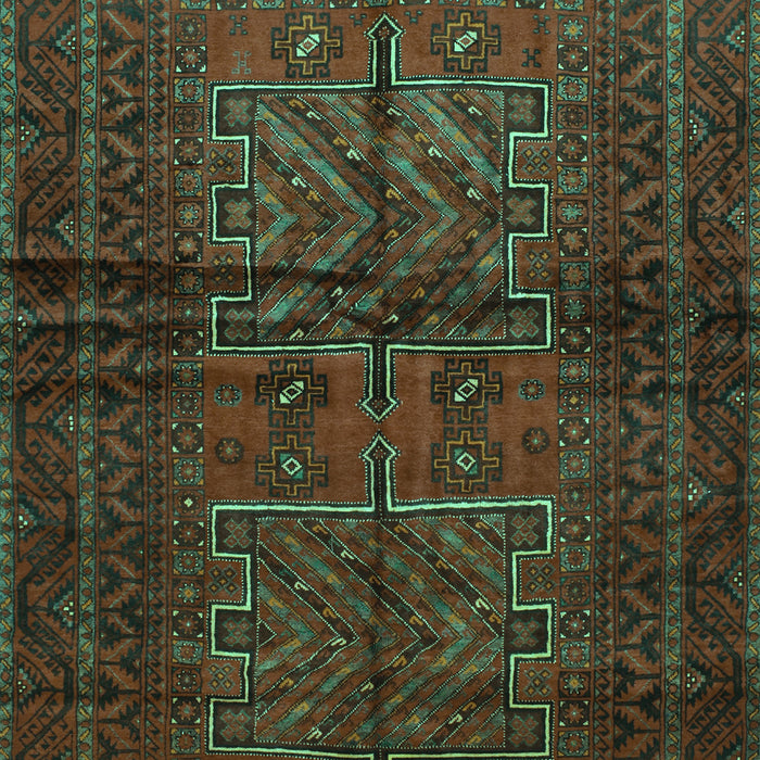 Machine Washable Persian Turquoise Traditional Area Rugs, wshtr85turq