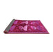 Sideview of Persian Pink Traditional Rug, tr860pnk